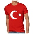 Turkey Men's Europa League Theme Short Sleeve Round Neck T-Shirt 
