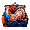 thumbnail image 1 of Turkey Microfiber Zinc Alloy Travel Wallet with Jaws Closure - Compact Coin Purse for Men and Women - 4.3x4.7 in 0.7 Microfiber Material - Secure and Stylish Travel Essentials for Your Journey, 1 of 7