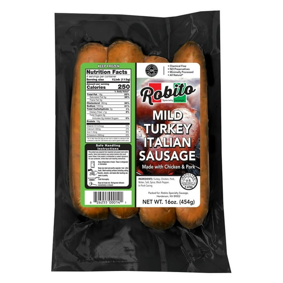 Turkey Mild Italian Sausage