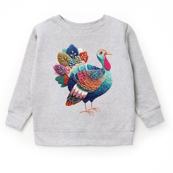 Turkey Patchwork Print - Youth Graphic Sweatshirt