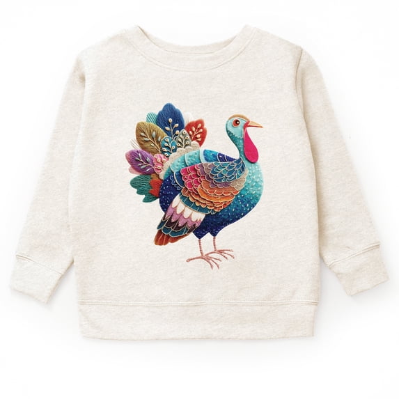 Turkey Patchwork Print - Youth Graphic Sweatshirt