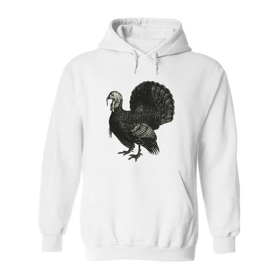 Turkey Pencil Drawing Hoodie Men -Image by Shutterstock, Male Medium