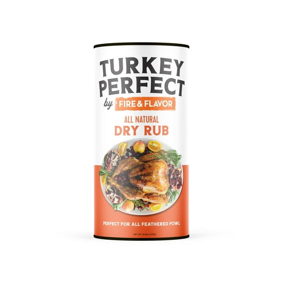Turkey Perfect Natural Dry Rub - Turkey and Chicken Seasoning - Herbs, Spices & Seasonings - Seasonings for Cooking - 8oz.