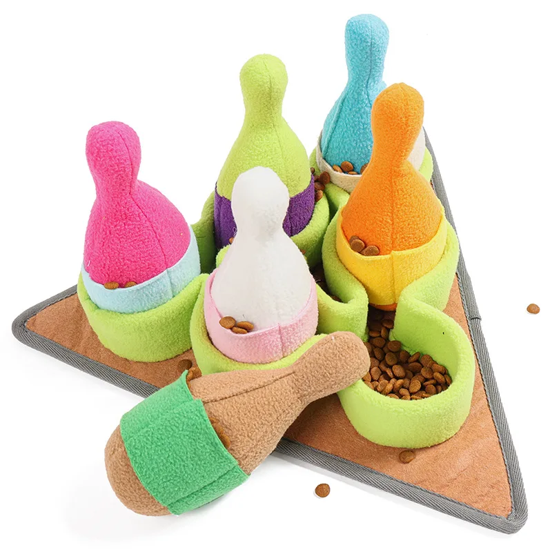 Turkey Plush Toy for Dog and Cat, Interactive Puzzle Feeder, Chew Toys