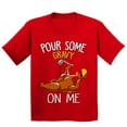 thumbnail image 1 of Turkey Pour Some Gravy On Me Funny Thanksgiving Youth T-shirt For Kids, XS, Red, 1 of 6