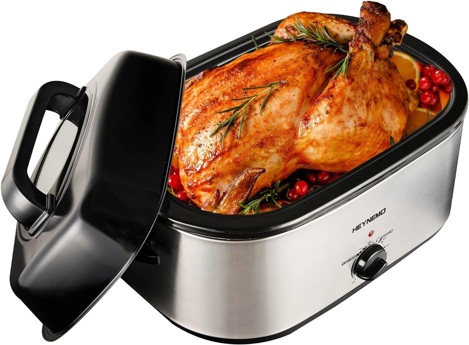 Turkey Roaster Electric, 24 Quart Oven With SelfBasting Lid, Removable