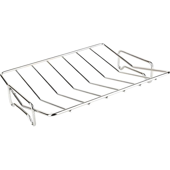 Turkey Roasting Rack, V - Shaped Rack for Grilling Stainless Steel Dual - Purpose BBQ Rib Rack for Turkey Cooking Racks Kamado, Smoker, Green Egg Accessories Standard Grills Rack