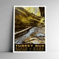 thumbnail image 1 of Turkey Run Indiana State Park Vintage Travel Poster / Postcard WPA Style Retro Art Print, 1 of 4