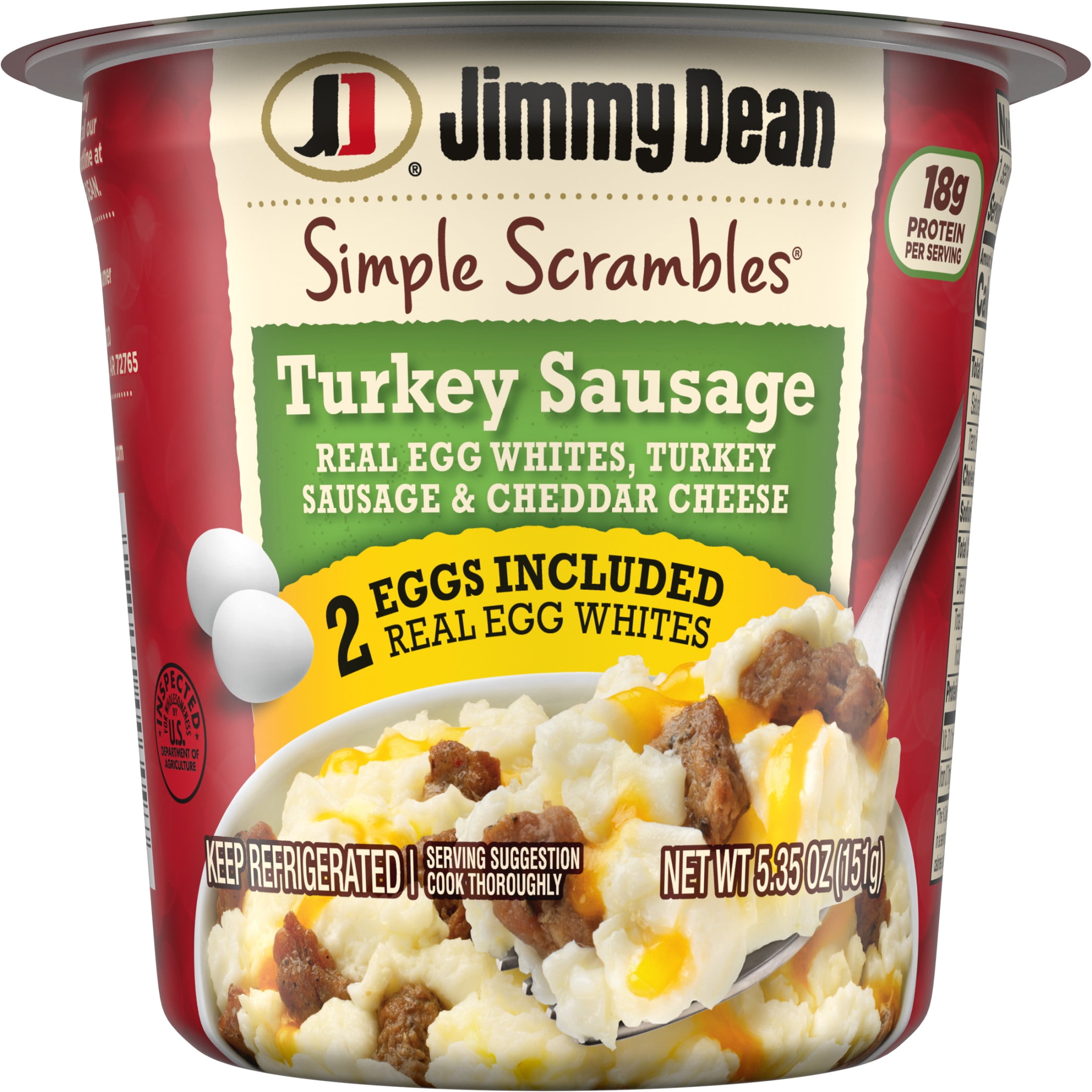 Do Jimmy Dean Simple Scrambles Need To Be Refrigerated Jimmy Dean Simple Scrambles Turkey Sausage, 5.35 oz - Walmart.com