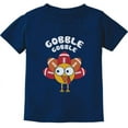 thumbnail image 1 of Tstars Turkey Shirt Toddler Infant Gobble Gobble Thanksgiving Shirts for Boys Girls 18M Navy, 1 of 7