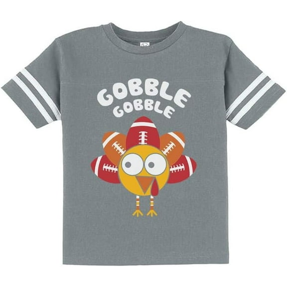 Tstars Turkey Shirt Toddler Infant Gobble Gobble Thanksgiving Shirts for Boys Girls 4T Gray