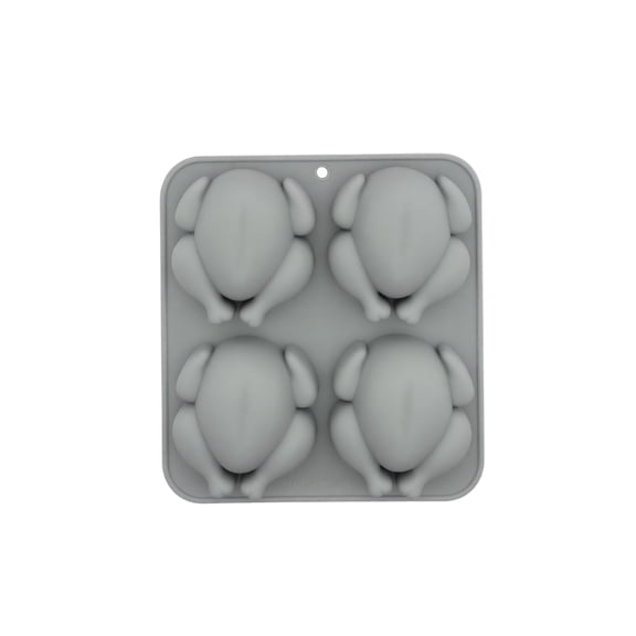 Turkey Silicone Molds, 4-Cavity Turkey Shape Molds for Chocolate Candy Gummy Jello Crayon Melt Biscuits Soap, for Thanksgiving, Fall Harvest Party