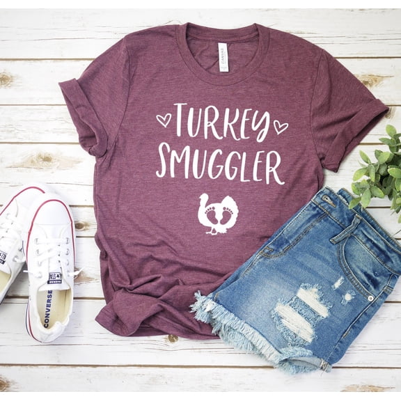 Turkey Smuggler Shirt - Thanksgiving Pregnancy Announcement Shirt - Pregnant Thanksgiving Shirt - Thanksgiving Maternity - Thanksgiving Baby