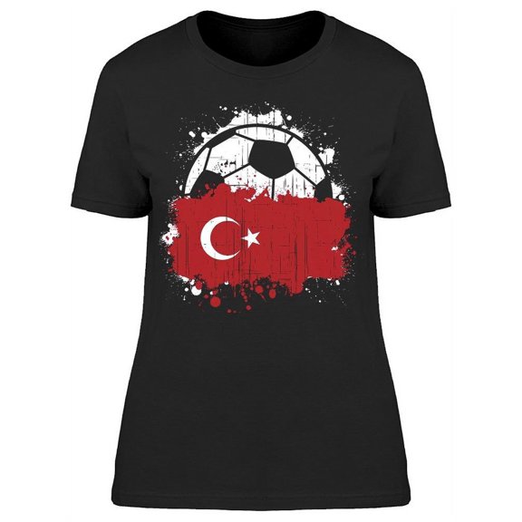 Turkey Soccer Team  T-Shirt Women -Image by Shutterstock Women T-Shirt, Female Small