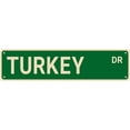 thumbnail image 1 of Turkey Street Signs, Turkey Decor Turkey Sign Turkey Gift, Wall Decor for Home/Driveway/Man Cave/Bar, Quality Metal Signs 16x4 Inch, 1 of 4