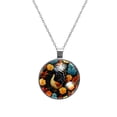 thumbnail image 1 of Turkey Stunning Glass Design Circular Pendant Jewelry Necklace, 1 of 5