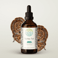 thumbnail image 1 of Turkey Tail Alcohol Herbal Extract Tincture, Super-Concentrated Organic Turkey Tail (Trametes Versicolor) Dried Mushroom 4 oz, 1 of 7