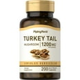 thumbnail image 1 of Turkey Tail Mushroom 1200 mg (per serving) | 200 Quick Release Capsules | Non-GMO, Gluten Free | By Piping Rock, 1 of 7