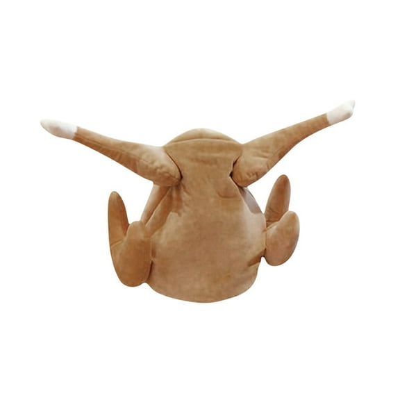 Turkey Thanksgiving Hat With Moving Drumsticks Music Novelty Costume Dress Up Party Hat Holiday Fun Accessory Size 14.2X10.2 Inch Weight 0.77 Lbs