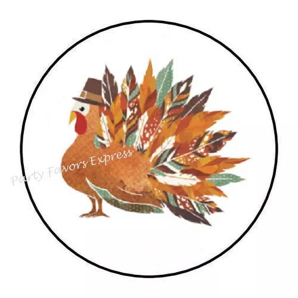Turkey Thanksgiving Sticker Party Favors Sticker Envelope Seals Labels ...