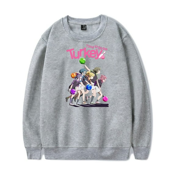 Turkey Time to Strike Anime Crewneck Sweatshirt Manga Graphic No Hood Crew Neck Soft Men's & Women's Casual Wear