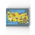 thumbnail image 1 of Turkey Tourism Map Wrapped Canvas  -Image by Shutterstock,, 1 of 3
