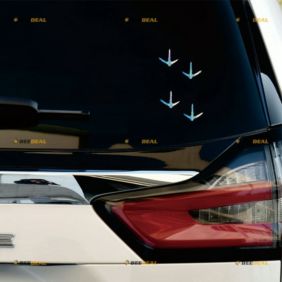 Turkey Track Print Hunting Hunter Sticker Decal Vinyl - 2 Pair Holographic Iridescent, Mirror Images Reversed 3 Inches - No Background for Car Boat Laptop Cup Phone