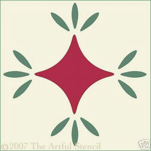 Turkey Tracks Quilt Stencil - Quilting Stencils Plastic Stencils DIY Decorative Stencil Template Painting Gifts Crafts Laser Cut Mylar Reusable Templates - The Artful Stencil