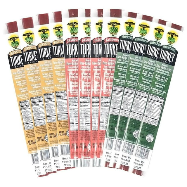 Turkey Variety, Sogo Snacks, No Sugar, Low Carb, FreeRange from a