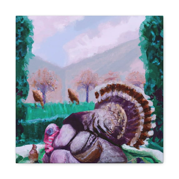 'Turkey in Rococo Style' - Canvas