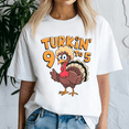 thumbnail image 1 of Turkin 9 To 5 Cute Fall Western , Thanksgiving Shirt,Turkey Tee,Holiday Gift ,Happy Thanksgiving Tshirt,Turkey Day,Family Gobble ,Pumpkin,, 1 of 5