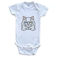 thumbnail image 1 of Turkish Angora Cat Popping Up Fun Turkish Angora Kitten Baby Bodysuit, 3-6 Months White, 1 of 4