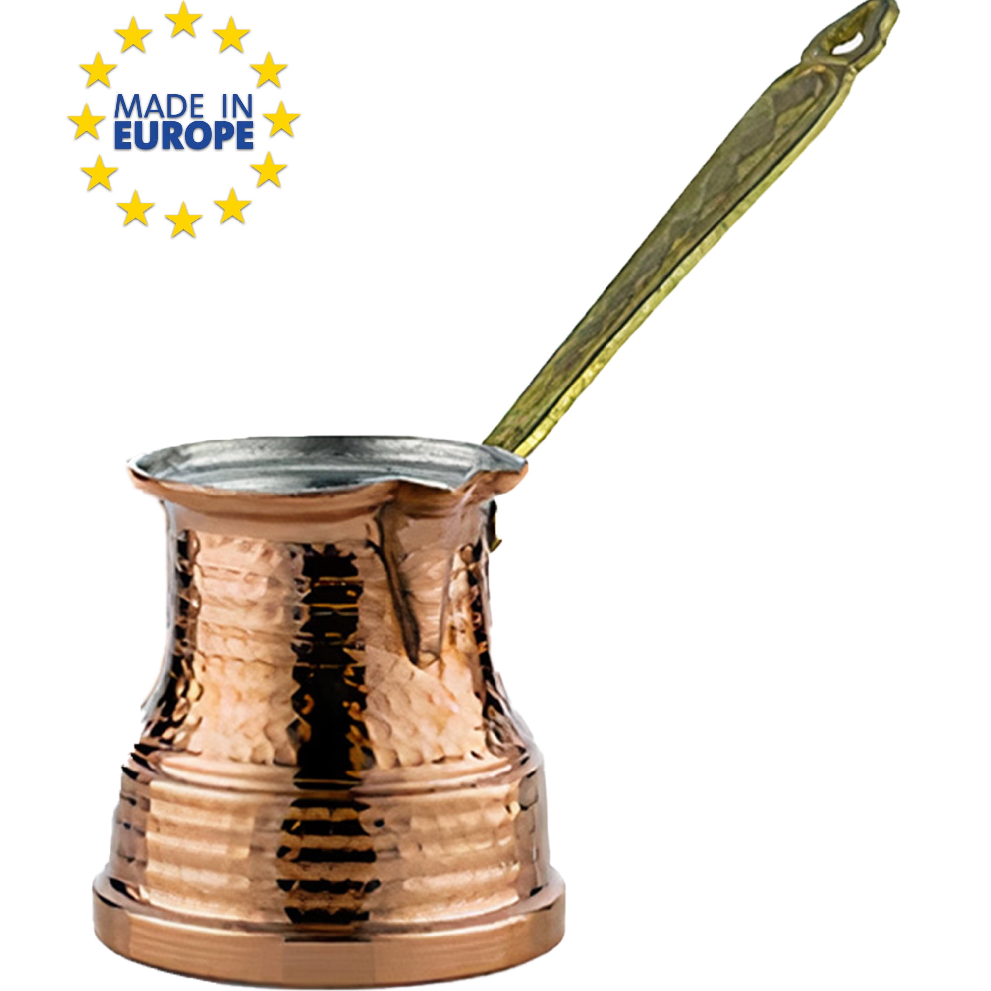 IMEEA Turkish Coffee Pot Arabic Coffee Pot Cezve Turkish Coffee Pot 18/10  Stainless Steel Greek Coffee Pot Briki Turkish Coffee Maker (16.9 Ounces)