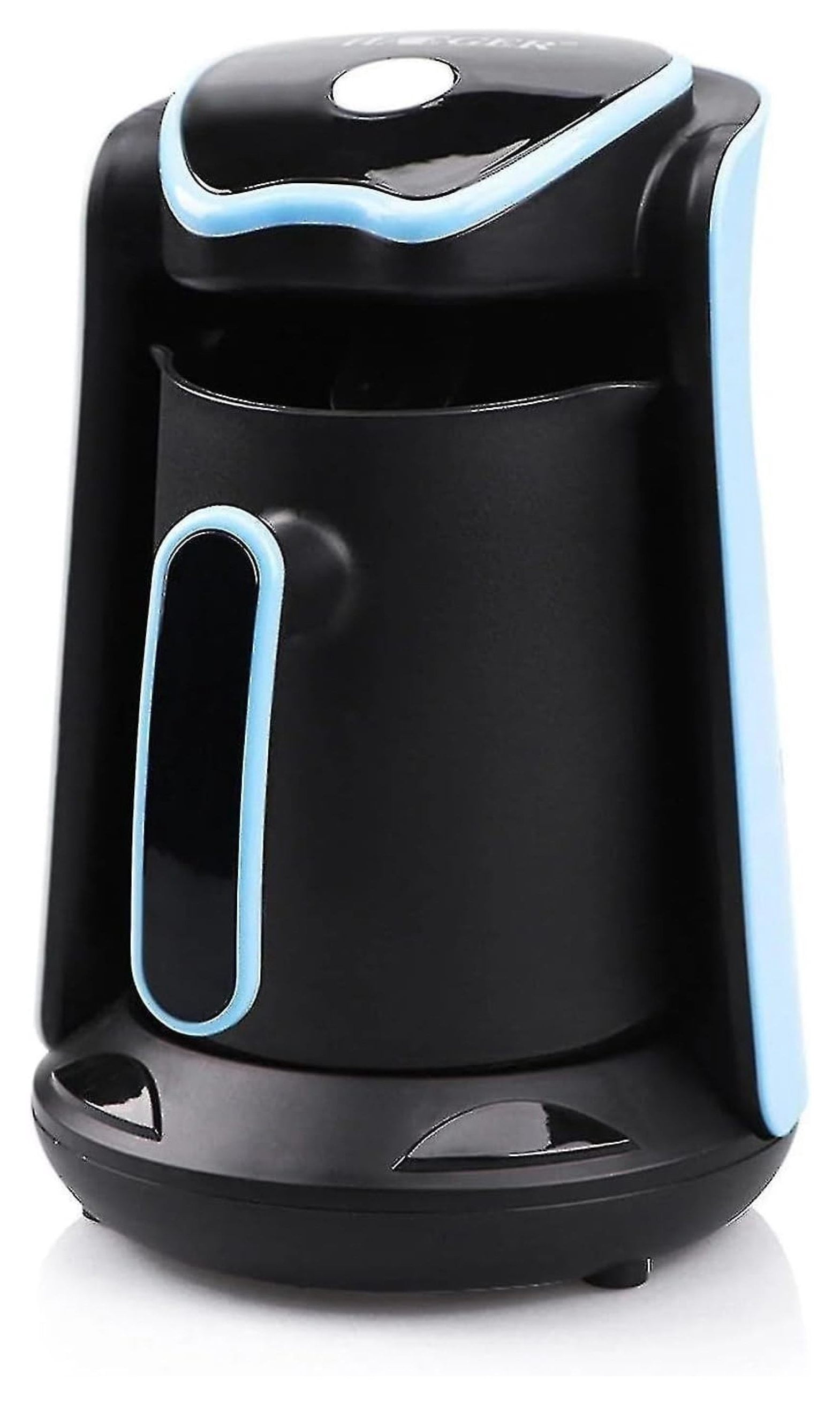 Turkish Arabic Greek Coffee Pot Maker Electric Machine 110v US PLUG 100% BPA-, 1-4 Cups Brewing Capacity with Cook Sense Technology, Anti - Overflow cooking (Blue), NORMAL, MA-1688