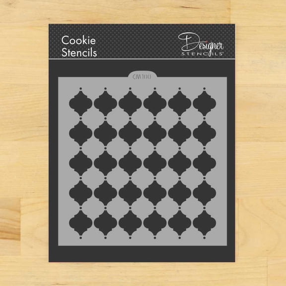 Turkish Basic Pattern Cookie and Craft Stencil CM100 by Designer Stencils