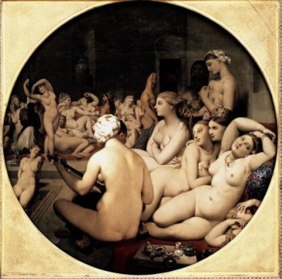 Turkish Bath 1862 Jean Auguste Dominique Ingres (1780-1867 French) Oil on canvas Musee du Louvre Paris Canvas Art - Jean Auguste Dominique Ingres (18 x 24)