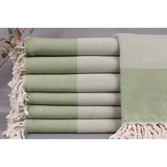 Turkish Bath Towel, Personalized Wedding Gifts, Khaki Green Bath Towel, Geometric Beach Towel, 36x71 Inches Monogrammed Towel, Yoga Towel,