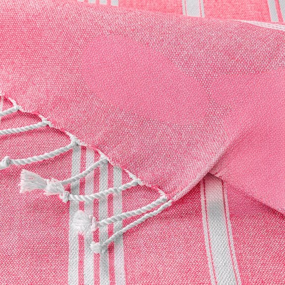 Turkish Beach Towel - 38x70 inch Oversized - Sultan Design - Turkish Towel for Beach, Bath, Pool, Gym, Yoga - Prewashed, Lightweight, Quick Dry (Soft Pink)$$Home Decor, Kitchen, & Other