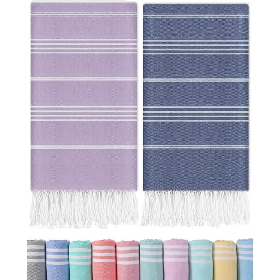 Turkish Beach Towel Oversized Cotton Sand Free Quick Dry Pool Swim Towel Packable Foldable Extra Large Xl Big Beach Towel Adult Vacation Travel Essentials Cruise Accessories Must Haves Clearance