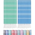 thumbnail image 1 of Turkish Beach Towel Oversized Cotton Sand Free Quick Dry Pool Swim Towel Packable Foldable Extra Large Xl Big Beach Towel Adult Vacation Travel Essentials Cruise Accessories Must Haves Clearance, 1 of 6