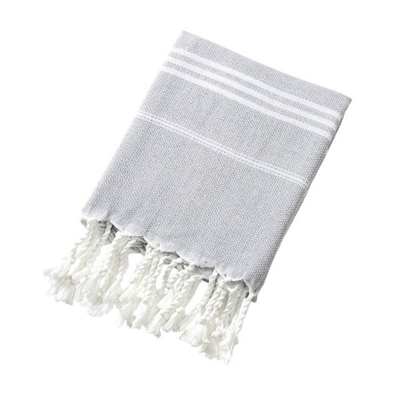 Turkish Beach Towel, Polyester Bath Towel, Absorbent Travel Towel with Tassel Fringe for Adults, Perfect for Swimming, Yoga, Picnic, and Daily Use