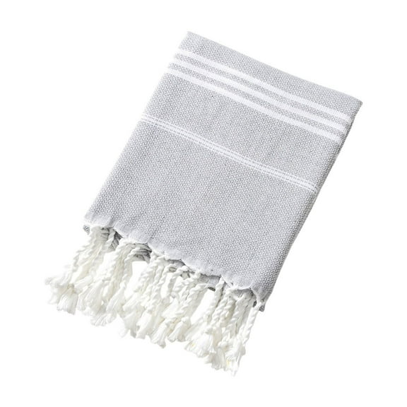 Turkish Beach Towel, Polyester Bath Towel, Absorbent Travel Towel with Tassel Fringe for Adults, Perfect for Swimming, Yoga, Picnic, and Daily Use