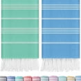 thumbnail image 1 of Turkish Beach Towel Quick Dry Absorbent Cotton Lightweight Thin Bathroom Bath Pool Swim Towels Extra Large Oversized Sand Free Beach Accessories Essentials Stuff Cloud Gift for Adults, 1 of 7