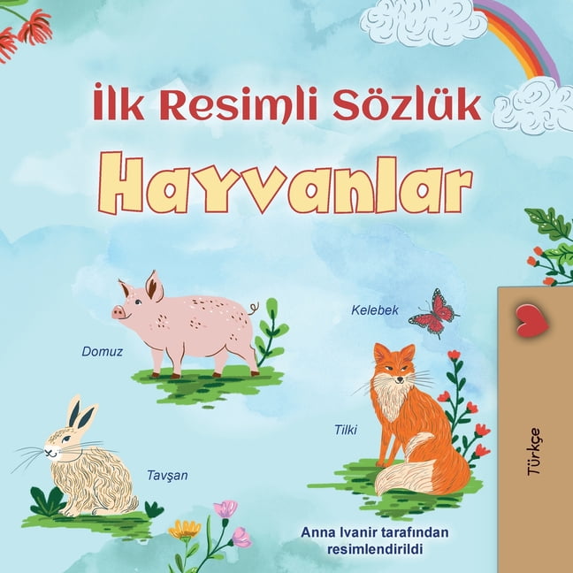 KIDKIDDOS BOOKS Turkish Bedtime Collection First Picture Dictionary - Animals (Turkish Children's Book), (Paperback)