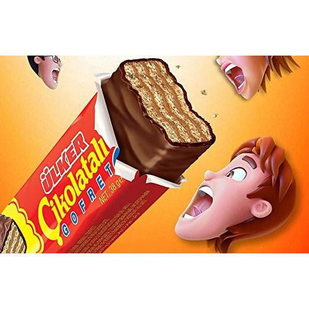 Turkish Biscuits Chocolate Wafer Gofret (1 Box 36 Pieces)