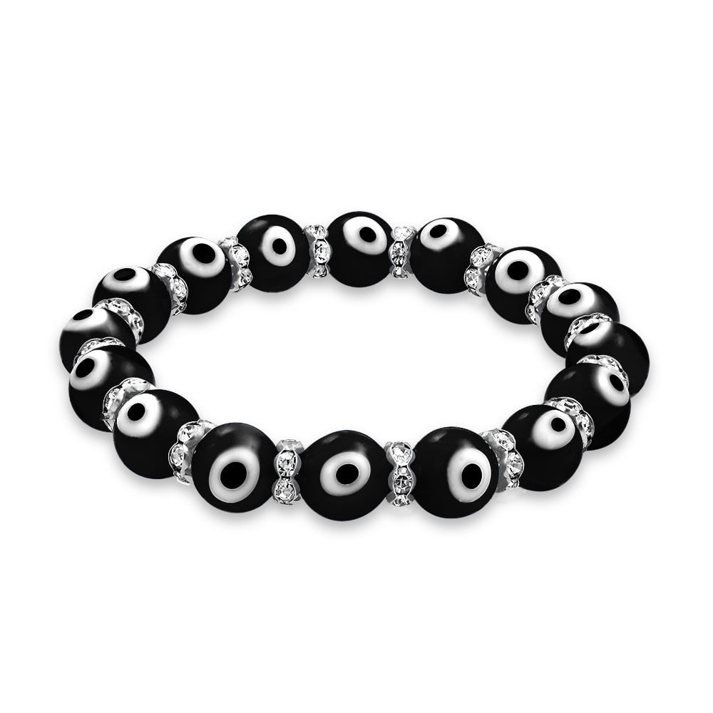 Amazon.com: Set of 2 Evil Eye Bracelets - Adjustable Black String  Wristbands for Protection and Good Luck - Couples Gift Set for Women and  Men - Kabbalah Lucky Eye Amulets - Unisex