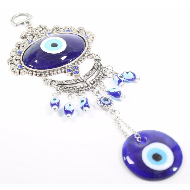 MTLEE 3 Pieces Evil Eye Jewelry Set for Women Blue India