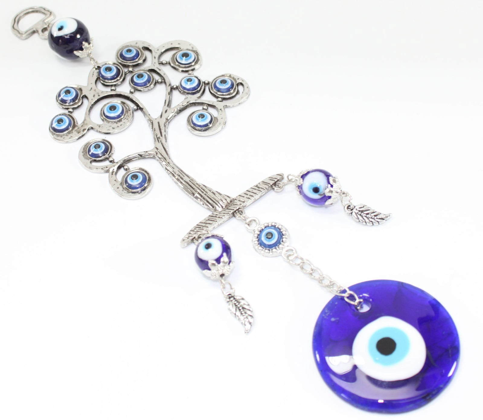 Turkish Blue Evil Eyes Elegant Life Tree Amulet Wall Hanging Decor Blessing GP9501