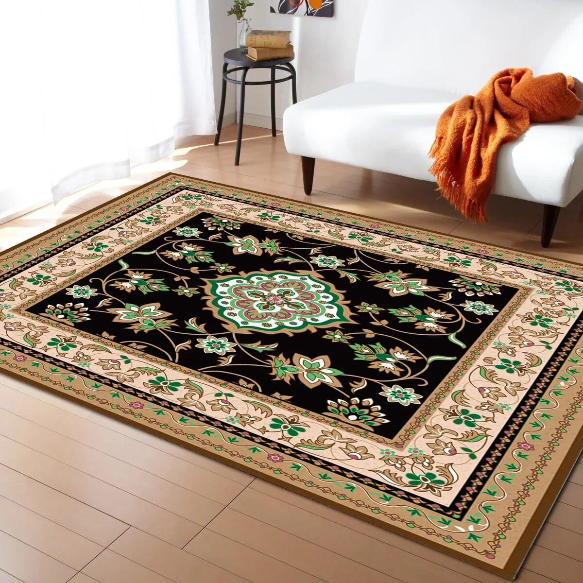 Turkish Carpet Living Room Carpet Coffee Table Floor Mat Study Kids