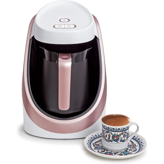 Turkish Coffee Maker - 100% BPA Free, 120V, 1 to 4 Cup Brewing Capacity with Cook Sense Technology for Delicious Cup of Turkish & Greek Coffee, Turkish Coffee Pot